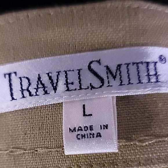 TravelSmith Women's 4 Button Tan Jacket Size L - Picture 10 of 11